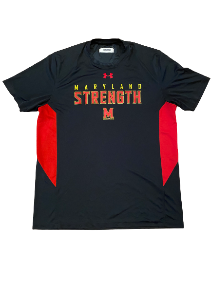 D.J. Turner Maryland Football Team Exclusive "Maryland Strength" Shirt (Size M)