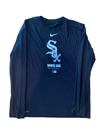 Adam Engel Chicago White Sox Team Issued Long Sleeve Shirt (Size L)