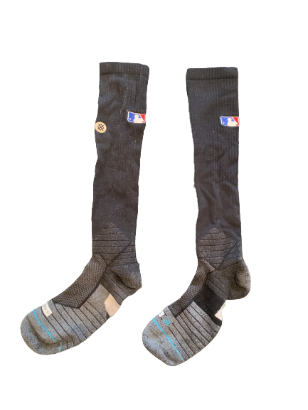 Adam Engel Chicago White Sox Team Issued MLB Stance Socks