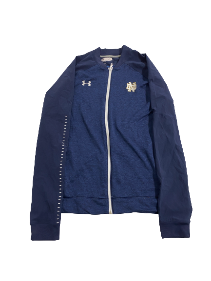 Greg Mailey Notre Dame Football Team-Issued Zip-Up Jacket (Size L)