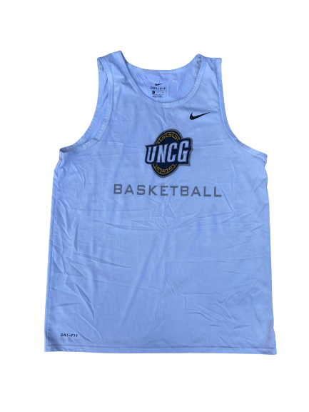 Isaiah Miller UNC Greensboro Basketball Team Issued Workout Tank (Size L)