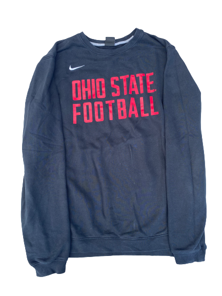 Tuf Borland Ohio State Football Team Issued Crew Neck Sweatshirt (Size XLT)