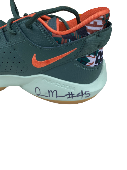 Davion Mitchell Baylor Basketball Team Issued Signed Shoes