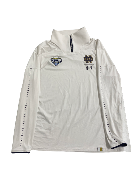 Greg Mailey Notre Dame Football Player-Exclusive Goodyear Cotton Bowl 1/4 Zip Jacket (Size L)