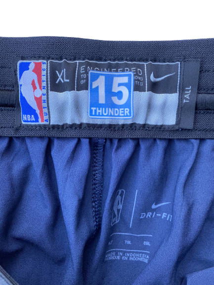 Kyle Singler Oklahoma City Thunder Player-Exclusive Pre-Game Warm-Up Snap-Off Sweatpants (Size XLT)