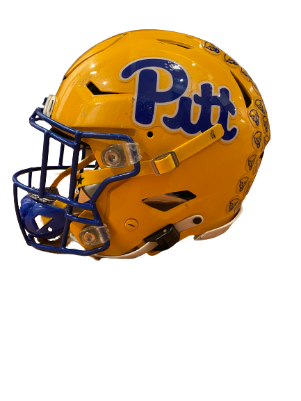 D.J. Turner Pittsburgh Football Season Worn Football Helmet
