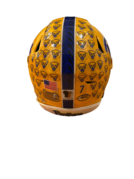 D.J. Turner Pittsburgh Football Season Worn Football Helmet