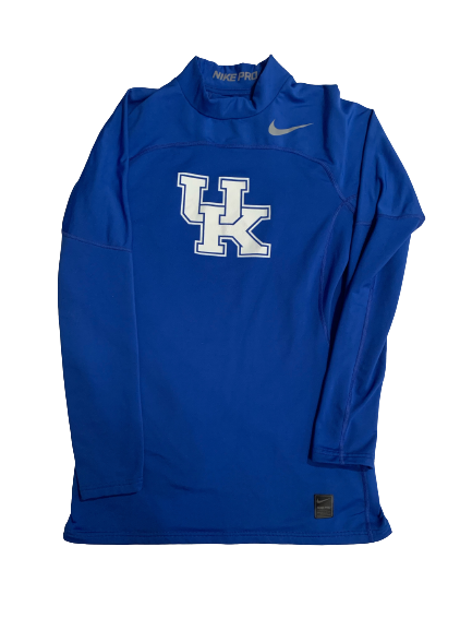 Trip Lockhart Kentucky Baseball Team Issued Long Sleeve Nike Pro HyperWarm Shirt (Size L)