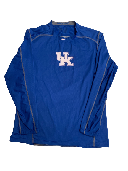 Trip Lockhart Kentucky Baseball Team Issued Compression Long Sleeve Shirt (Size L)
