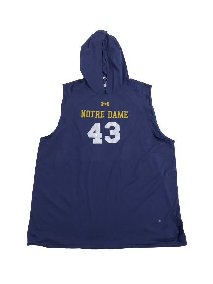 Greg Mailey Notre Dame Football Player-Exclusive Sleeveless Hoodie With 