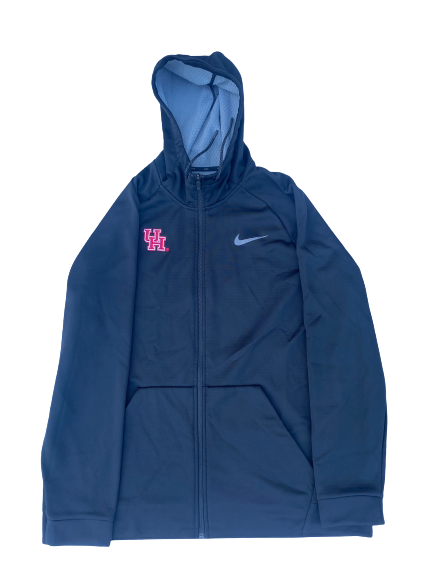 Emeke Egbule Houston Football Team Issued Zip Up Jacket (Size 2XL)