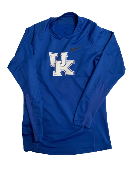 Trip Lockhart Kentucky Baseball Team Issued Long Sleeve Fleece Lined Thermal (Size L)