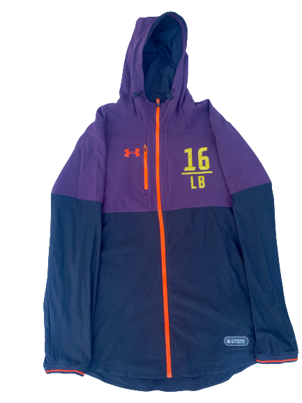 Emeke Egbule NFL Combine Zip Up Jacket (Size 2XL)
