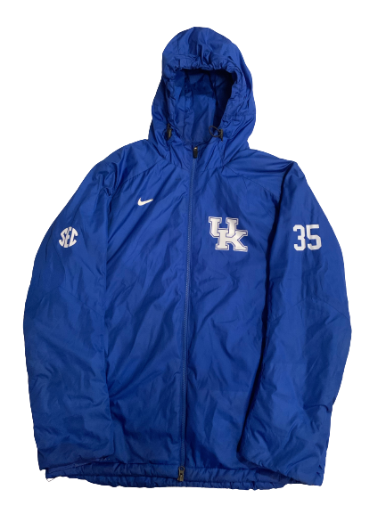 Trip Lockhart Kentucky Baseball Exclusive Nike Storm Fit Jacket with 