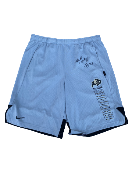 McKinley Wright Colorado Basketball SIGNED Workout Shorts (Size M)
