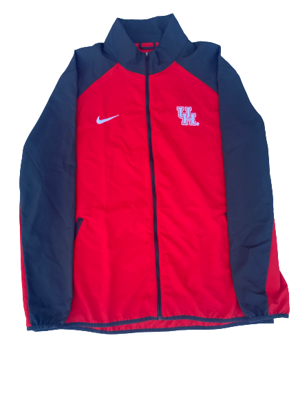 Emeke Egbule Houston Football Team Issued Zip Up Jacket (Size XL)
