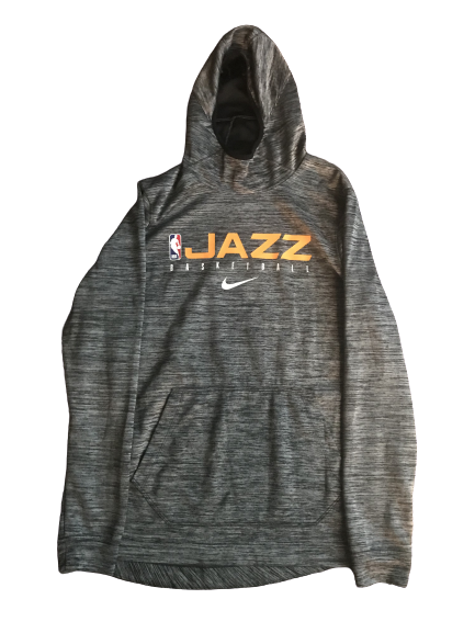 Trevon Bluiett Utah Jazz Team Issued Hooded Sweatshirt (Size LT)