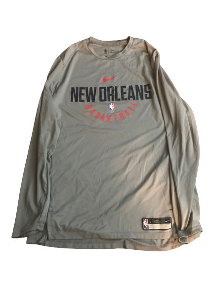 Trevon Bluiett New Orleans Pelicans Team Issued Long Sleeve Shirt (Size L)