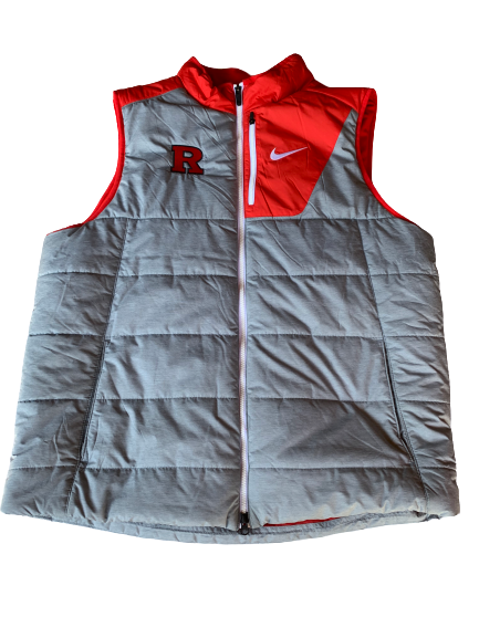 Deshawn Freeman Rutgers Team Issued Vest Jacket (Size XL)