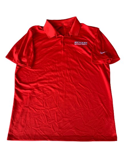 Deshawn Freeman Rutgers Basketball Team Issued Polo Shirt (Size XL)