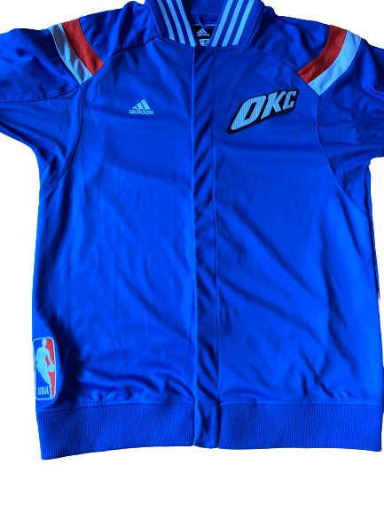 Kyle Singler Oklahoma City Thunder Game Warm-Up Jacket (Size XL)