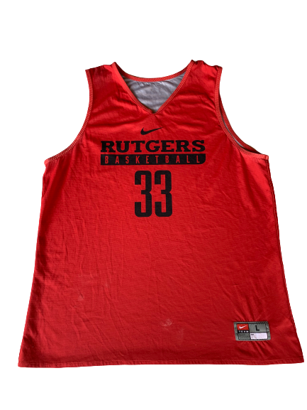 Deshawn Freeman Rutgers Nike Reversible Practice Jersey (Size L)