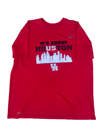 Emeke Egbule Houston Football Team Issued Workout Shirt (Size 2XL)