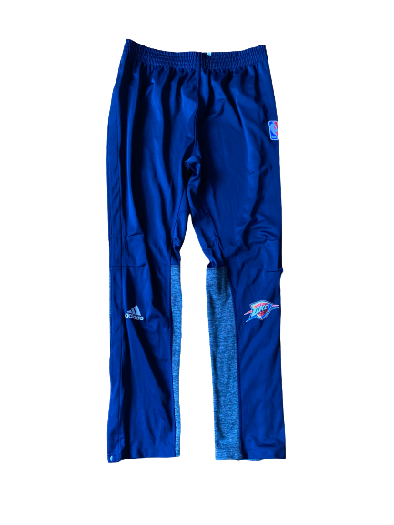 Kyle Singler Oklahoma City Thunder Player-Exclusive Pre-Game Warm-Up Snap-Off Sweatpants (Size XL)