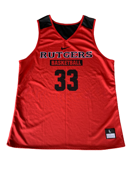 Deshawn Freeman Rutgers Reversible Practice Jersey (Size L)