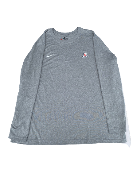 Kaleb Tarczewski Arizona Basketball Team Issued Long Sleeve Shirt (Size 3XL)