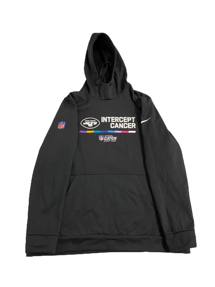 Tarik Black New York Jets Football Team-Exclusive Intercept Cancer Sweatshirt (Size XL)