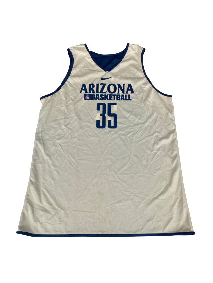 Kaleb Tarczewski Arizona Basketball Player Exclusive Reversible Practice Jersey (Size 2XL)