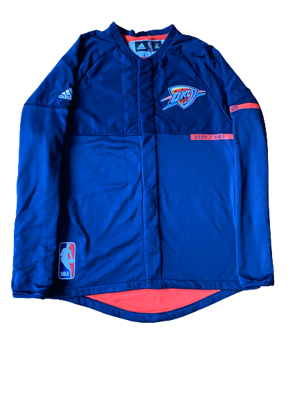 Kyle Singler Oklahoma City Thunder Game Warm-Up Jacket (Size XL)