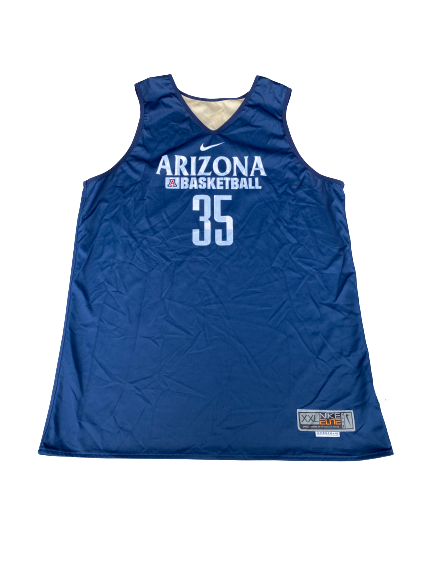 Kaleb Tarczewski Arizona Basketball Player Exclusive Reversible Practice Jersey (Size 2XL)