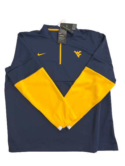 Jarret Doege West Virginia Football Team-Issued Quarter-Zip Jacket Jacket (Size XXL)