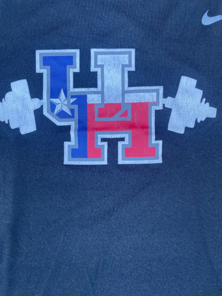 Emeke Egbule Houston Football Team Exclusive "Strength" Workout Shirt (Size XL)