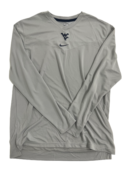 Jarret Doege West Virginia Football Team-Issued Long Sleeve Shirt (Size XL)