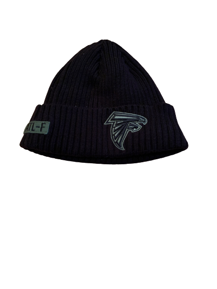 Sean Harlow Atlanta Falcons Team Issued "Salute To Service" Beanie Hat
