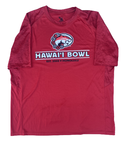 Emeke Egbule Houston Football Player Exclusive Hawaii Bowl Shirt (Size XL)