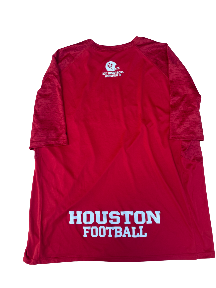 Emeke Egbule Houston Football Player Exclusive Hawaii Bowl Shirt (Size XL)
