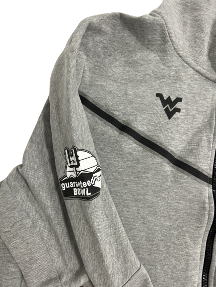Jarret Doege West Virginia Football Player-Exclusive Guaranteed Rate Bowl Nike Tech Fleece Jacket (Size XL)