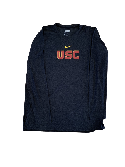 Amon-Ra St. Brown USC Football Team Issued Long Sleeve Shirt (Size L)