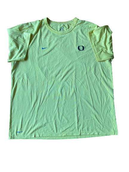 E.J. Singler Oregon Team Issued Workout Shirt (Size XL)