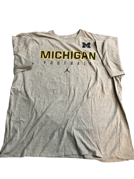 Tyrone Wheatley Jr. Michigan Football Team Issued T-Shirt (Size XXL)
