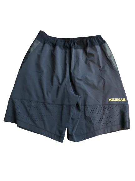 Tyrone Wheatley Jr. Michigan Team Issued Jordan Shorts (Size XL)