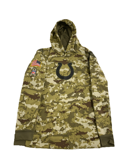 Tarik Black Indianapolis Colts Football Team-Exclusive Salute to Service Sweatshirt (Size XL)