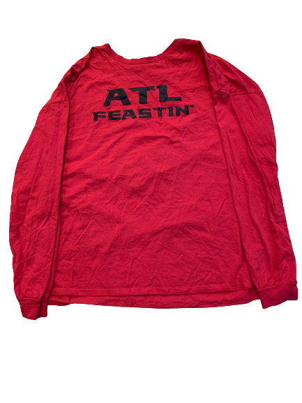 Sean Harlow Atlanta Falcons Team Issued Long Sleeve Shirt (Size XXXL)