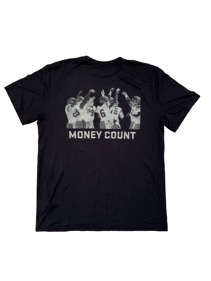 Amon-Ra St. Brown USC Football Player Exclusive "Money Count" T-Shirt (Size L)