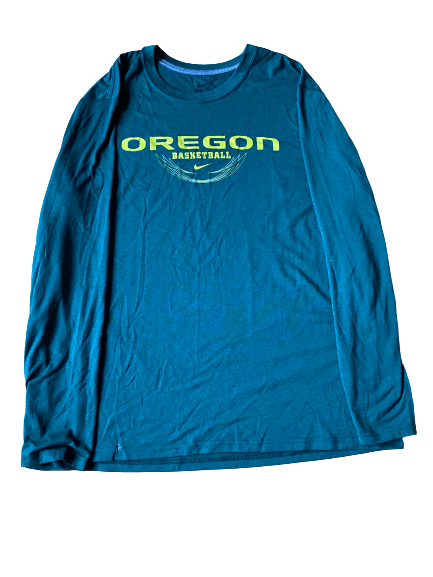 E.J. Singler Oregon Team Issued Long Sleeve Shirt (Size XL)