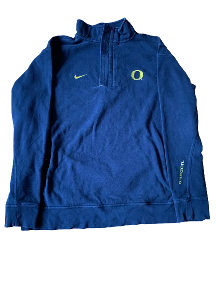 E.J. Singler Oregon Team Issued Pullover (Size XXL)